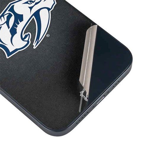 NHL Nashville Predators Black Background iPhone 14 Plus Skin