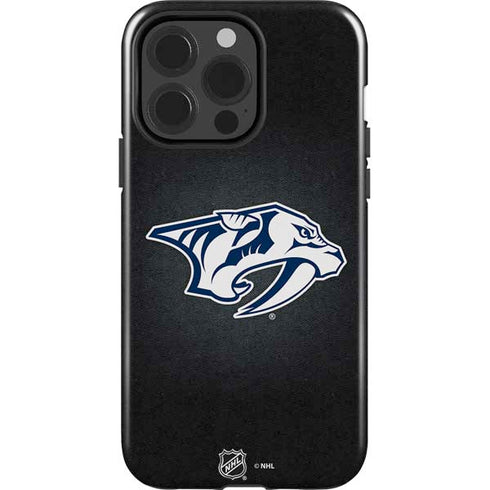 NHL Nashville Predators Black Background iPhone 15 Pro Impact Case