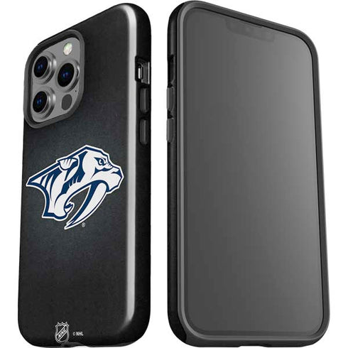 NHL Nashville Predators Black Background iPhone 15 Pro Impact Case