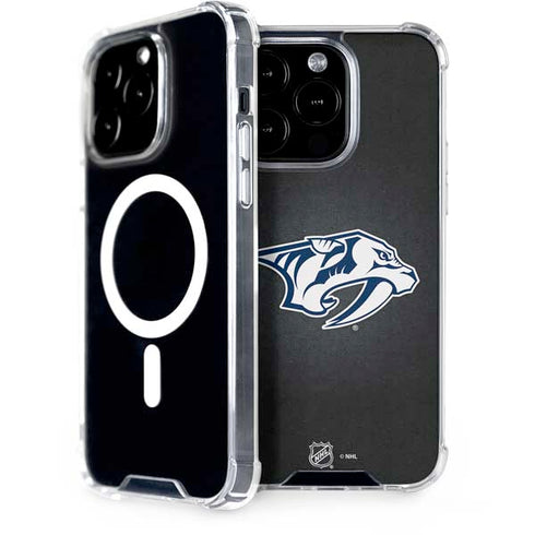 NHL Nashville Predators Black Background iPhone 15 Pro MagSafe Case