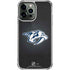 NHL Nashville Predators Black Background iPhone 14 Pro Max Clear Case