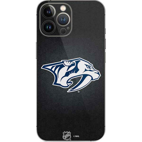 NHL Nashville Predators Black Background iPhone 14 Pro Max Skin