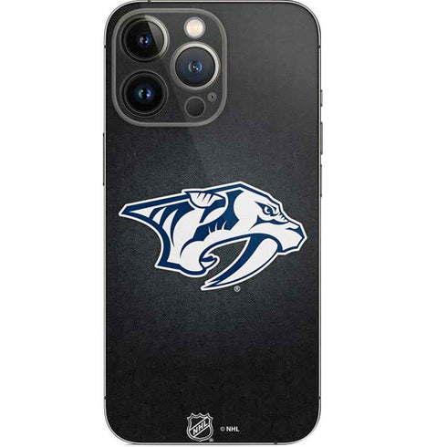 NHL Nashville Predators Black Background iPhone 14 Pro Skin