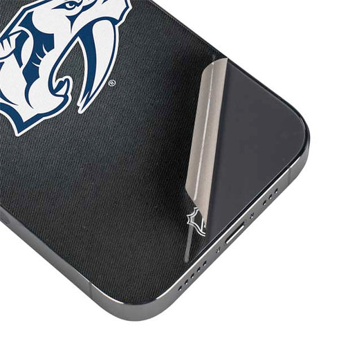 NHL Nashville Predators Black Background iPhone 14 Pro Skin
