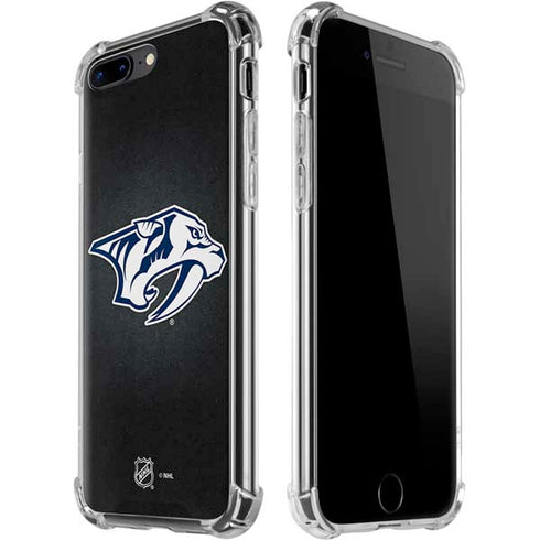 NHL Nashville Predators Black Background iPhone 7/8 Plus Clear Case