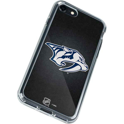 NHL Nashville Predators Black Background iPhone SE (2nd & 3rd Gen) Clear Case