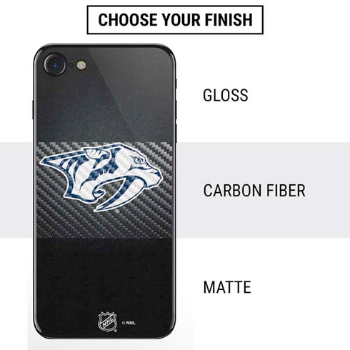 NHL Nashville Predators Black Background iPhone SE (2nd & 3rd Gen) Skin