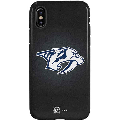 NHL Nashville Predators Black Background iPhone X Pro Case