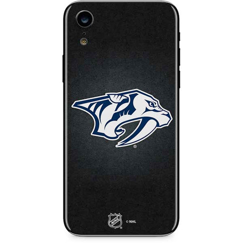 NHL Nashville Predators Black Background iPhone XR Skin