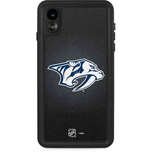 NHL Nashville Predators Black Background iPhone XR Waterproof Case