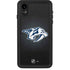 NHL Nashville Predators Black Background iPhone XR Waterproof Case