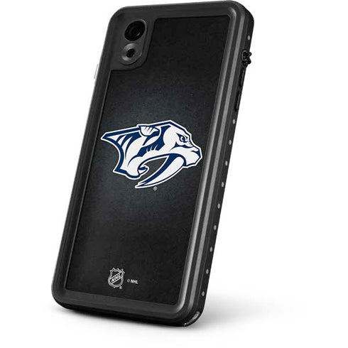 NHL Nashville Predators Black Background iPhone XR Waterproof Case