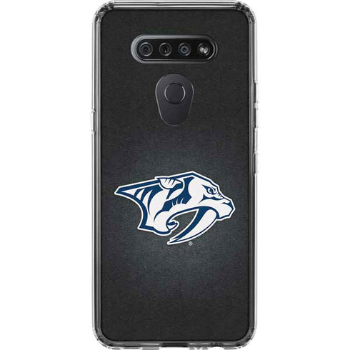 NHL Nashville Predators Black Background LG K51/Q51 Clear Case