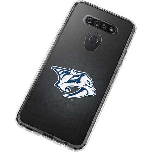 NHL Nashville Predators Black Background LG K51/Q51 Clear Case