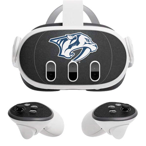 NHL Nashville Predators Black Background Meta Quest 3 Skin