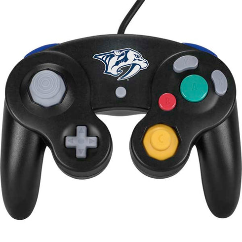 NHL Nashville Predators Black Background Nintendo GameCube Controller Skin