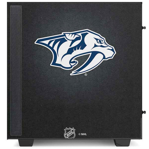 NHL Nashville Predators Black Background NZXT H510 Compact ATX Mid-Tower Case Skin