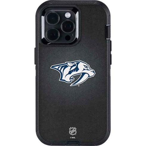 NHL Nashville Predators Black Background Otterbox Defender iPhone Skin