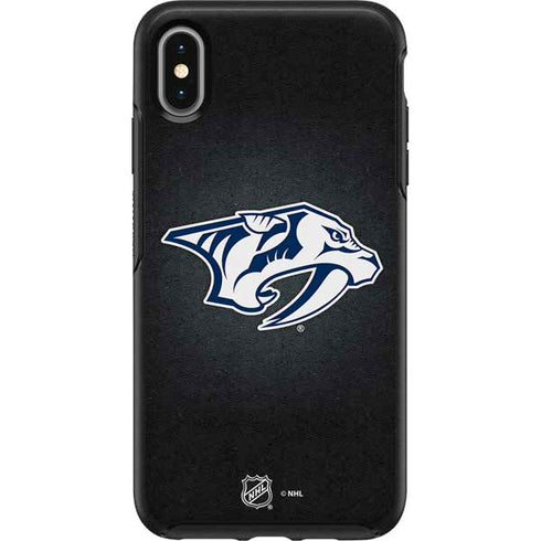 NHL Nashville Predators Black Background Otterbox Symmetry iPhone Skin