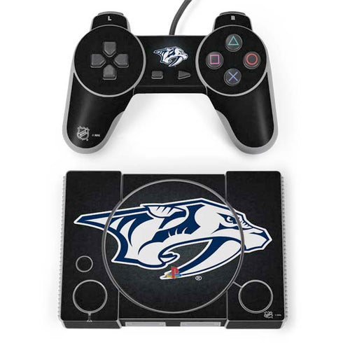 NHL Nashville Predators Black Background PlayStation Classic Bundle Skin