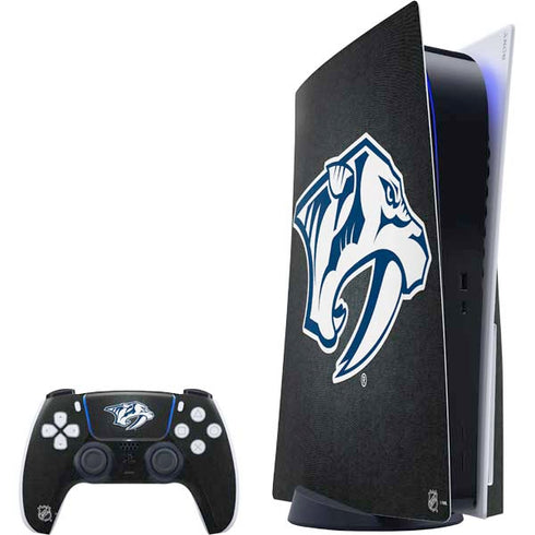 NHL Nashville Predators Black Background PS5 Bundle Skin