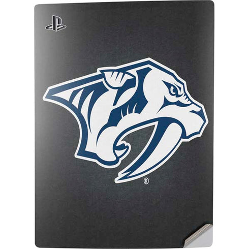 NHL Nashville Predators Black Background PS5 Digital Edition Console Skin