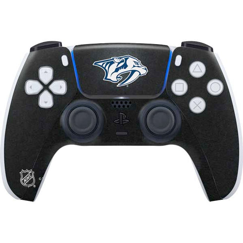 NHL Nashville Predators Black Background PS5 Controller Skin