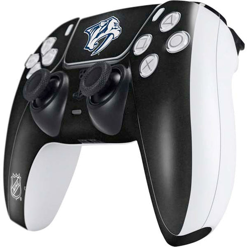 NHL Nashville Predators Black Background PS5 Controller Skin