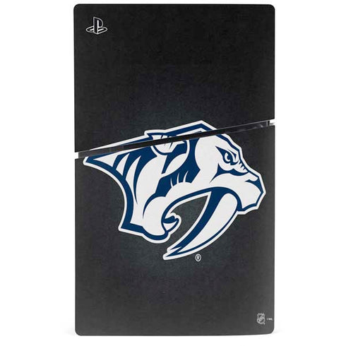 NHL Nashville Predators Black Background PS5 Slim Digital Edition Bundle Skin