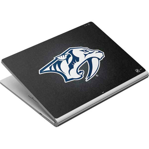 NHL Nashville Predators Black Background Surface Book Skin