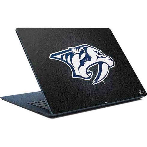NHL Nashville Predators Black Background Surface Laptop Skin