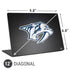 NHL Nashville Predators Black Background Universal Laptop 12in (9.8 x 6.8in) Skin