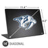 NHL Nashville Predators Black Background Universal Laptop 14in (11.4 x 8.2in) Skin