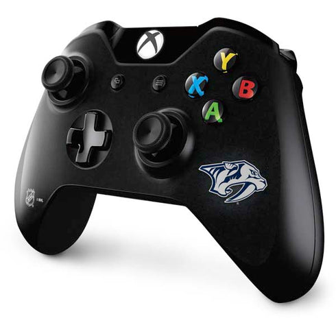 NHL Nashville Predators Black Background Xbox One Controller Skin