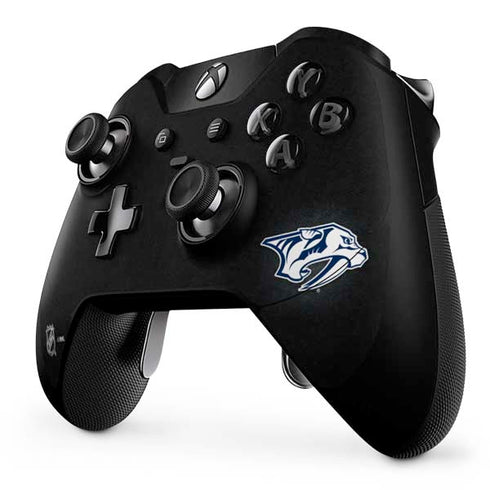 NHL Nashville Predators Black Background Xbox One Elite Controller Skin