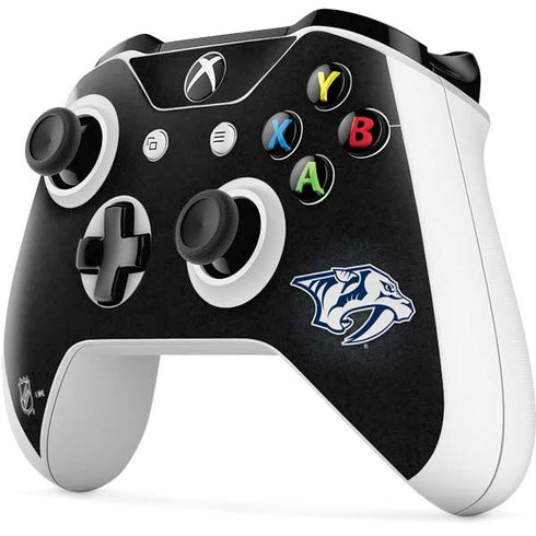 NHL Nashville Predators Black Background Xbox One S Controller Skin