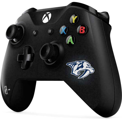 NHL Nashville Predators Black Background Xbox One X Controller Skin