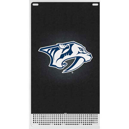NHL Nashville Predators Black Background Xbox Series S Console Skin
