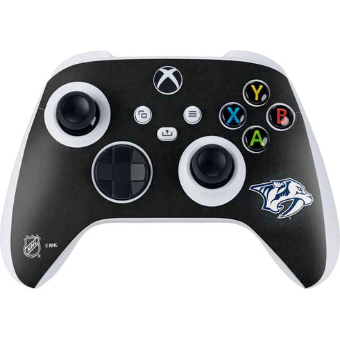 NHL Nashville Predators Black Background Xbox Series S Controller Skin
