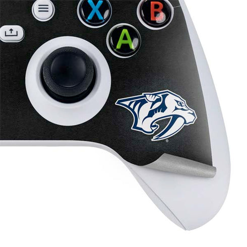 NHL Nashville Predators Black Background Xbox Series S Controller Skin