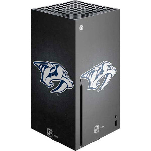 NHL Nashville Predators Black Background Xbox Series X Console Skin