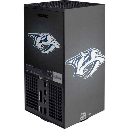 NHL Nashville Predators Black Background Xbox Series X Console Skin