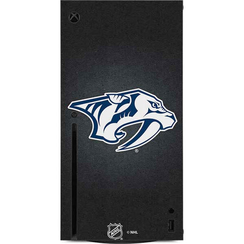 NHL Nashville Predators Black Background Xbox Series X Console Skin