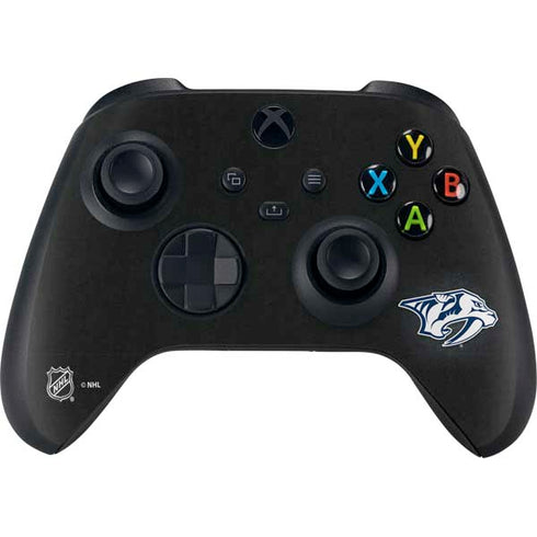 NHL Nashville Predators Black Background Xbox Series X Controller Skin