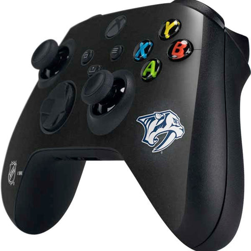 NHL Nashville Predators Black Background Xbox Series X Controller Skin