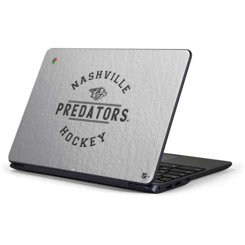 NHL Nashville Predators Black Text Samsung Chromebook Skin