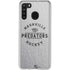 NHL Nashville Predators Black Text Galaxy A21 Clear Case