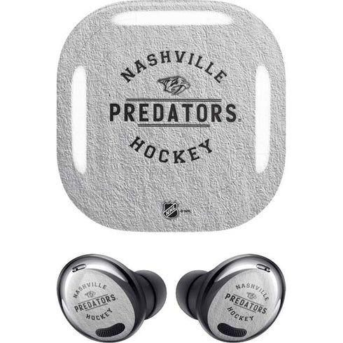 NHL Nashville Predators Black Text Galaxy Buds Pro Skin