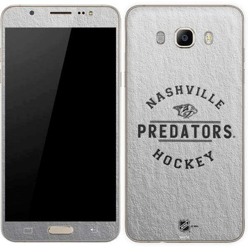 NHL Nashville Predators Black Text Galaxy J7 Skin