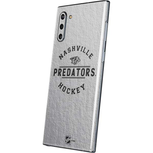 NHL Nashville Predators Black Text Galaxy Note 10 Skin